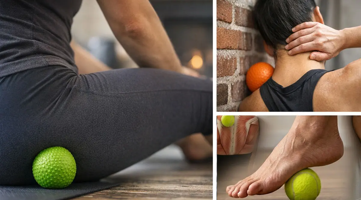 Automasaje con pelota El truco de los 2 minutos para el dolor de espalda y pies